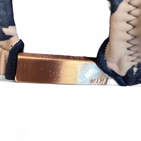 Vix Paula Hermanny Bikini 24k Gold Plated Details Brazilian Bikini Top - Large - Picture 5 of 11